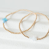 opal cross gold filled bracelet