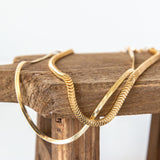 gold herringbone for herringbone necklace