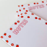 notes strawberry pad