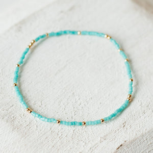 rainbow seed bracelets